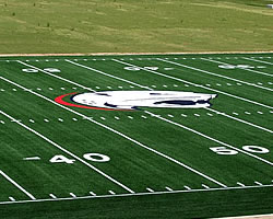 photo of an empty football field